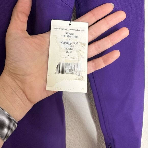 Robert Rodriguez Purple Bodycon Dress Size 2 NWT - Picture 6 of 9